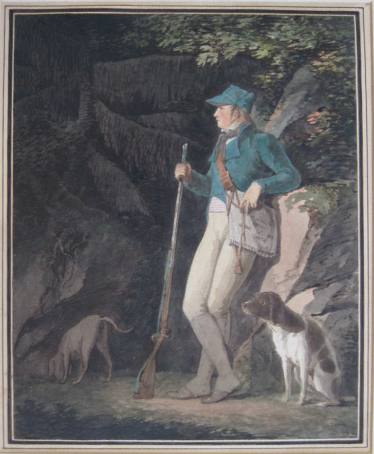PORTRAIT DE PIERRE RIELLE EN CHASSEUR